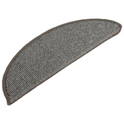 Berkfield Home Carpet Stair Treads 15 pcs Grey 56x17x3 cm - Size: Medium - thumbnail 3