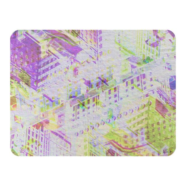 Benjamin Tate Design London Roof Tops Blanket in Natural - Size: 120 cm x 150 cm - image 1