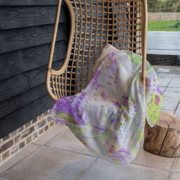 Benjamin Tate Design London Roof Tops Blanket in Natural - Size: 120 cm x 150 cm - thumbnail 4