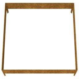 Berkfield Home Garden Raised Bed 100x100x33.5 cm Corten Steel in Brown - thumbnail 5