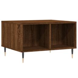 Berkfield Home Modern Coffee Table Brown Oak 60x50x36.5 cm Engineered Wood - thumbnail 6