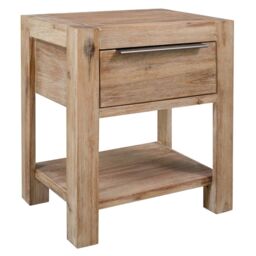 Berkfield Home Nightstands with Drawers 2 pcs 40x30x48 cm Solid Acacia Wood in Brown - Size: 40 x 30 x 48 cm - thumbnail 2