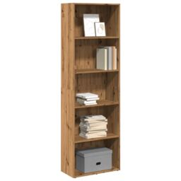 Berkfield Home Bookcase Artisian Oak 60x30x189 cm Engineered Wood in Brown - Size: 60 x 30 x 189 cm - thumbnail 1