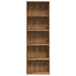 Berkfield Home Bookcase Artisian Oak 60x30x189 cm Engineered Wood in Brown - Size: 60 x 30 x 189 cm - thumbnail 3