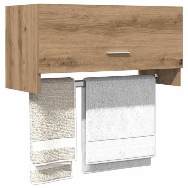 Berkfield Home Wardrobe Artisan Oak 70x32.5x35 cm Engineered Wood in Brown - image 1