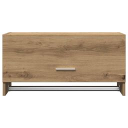 Berkfield Home Wardrobe Artisan Oak 70x32.5x35 cm Engineered Wood in Brown - thumbnail 4