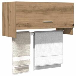 Berkfield Home Wardrobe Artisan Oak 70x32.5x35 cm Engineered Wood in Brown - thumbnail 1