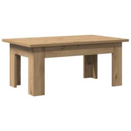 Berkfield Home Coffee Table Artisan Oak 100x60x42 cm Engineered Wood in Brown - Size: 100 x 60 x 42 cm - thumbnail 6