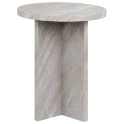 Wyld and Coco Side Table Grey Effect MDF 44cm - Modern Classic Design - thumbnail 4