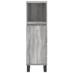 Berkfield Home Bathroom Cabinet Grey Sonoma 30x30x100 cm Engineered Wood - Size: 30 x 30 x 100 cm - thumbnail 6