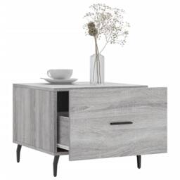 Berkfield Home Decorative Coffee Tables 2 pcs Grey Sonoma 50x50x40 cm Engineered Wood - Size: 50 x 50 x 40 cm - thumbnail 4