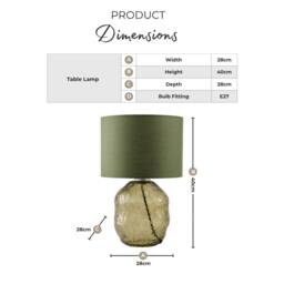 FurnitureboxUK Flynn Orange Glass Table Lamp - thumbnail 9