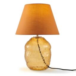 FurnitureboxUK Flynn Orange Glass Table Lamp - thumbnail 5