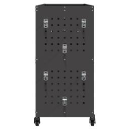 Berkfield Home Tool Trolley with Shelf with Wheel with Storage Manual Black Medi - thumbnail 6