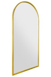 "MirrorOutlet The Arcus Gold Framed Arched Leaner/Wall Mirror 63"" X 31"" (160CM X 80CM) - Size: 1 Pack" - thumbnail 4