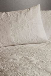 Serene 'Avery Stripe' Pinsonic Soft Touch Duvet Cover Set in Natural - Size: King - thumbnail 5