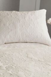 Serene 'Avery Stripe' Pinsonic Soft Touch Duvet Cover Set in Natural - Size: King - thumbnail 2