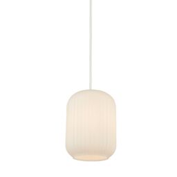 Lighting Collection Frosted Glass Easy Fit Shade White Lamp Shade - thumbnail 2