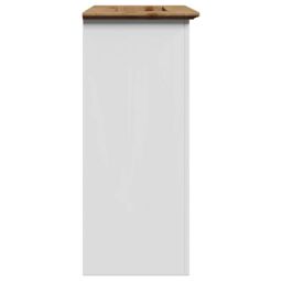 Berkfield Home Bathroom Sink Cabinet BODO White & Brown 70x35x80 cm - Size: 70 x 35 x 80 cm - thumbnail 6
