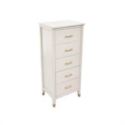 Cabinet Bits Palazzi 5 Drawer Narrow Chest of Drawers in Off-White - thumbnail 3