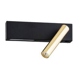 Netlighting Jasper Reading Wall Light Black Structure Brass Steel 3000K - thumbnail 2