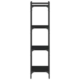 Berkfield Home Bookcase 4-Tier Black 40x30x120 cm Engineered Wood - Size: 40 x 30 x 120 cm - thumbnail 5