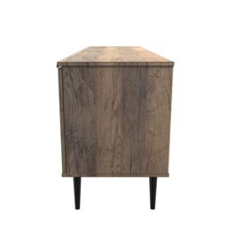 Ready Assembled 2 U Fuji 2 Door 1 Drawer Wide TV Unit (Ready Assembled) in Dark Brown - thumbnail 2