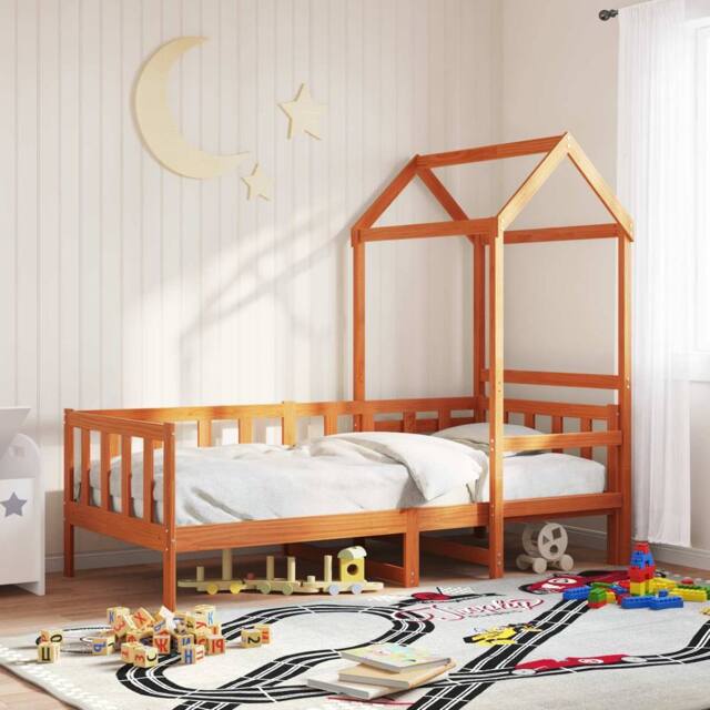Berkfield Home Day Bed Set 2 pcs Wax Brown Solid Pine Wood - image 1
