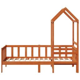 Berkfield Home Day Bed Set 2 pcs Wax Brown Solid Pine Wood - thumbnail 6