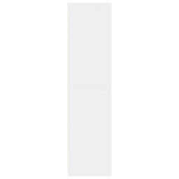 Berkfield Home Wardrobe White 80x50x200 cm Engineered Wood - Size: 80 x 50 x 200 cm - thumbnail 5