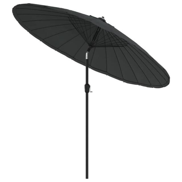 Berkfield Home Outdoor Parasol with Aluminium Pole 270 cm Anthracite in Black - image 1