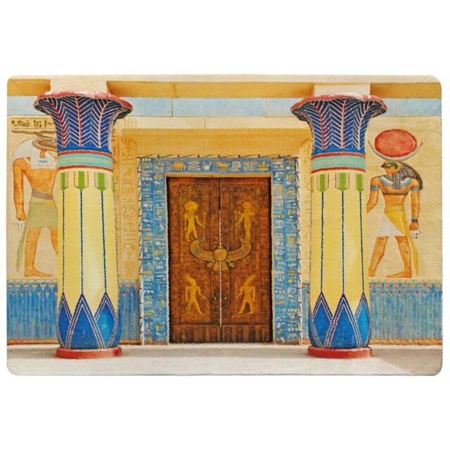 Benjamin Tate Design Ancient Egyptian Writing Designer Rug in Natural - Size: Large - image 1