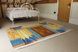 Benjamin Tate Design Ancient Egyptian Writing Designer Rug in Natural - Size: Large - thumbnail 3