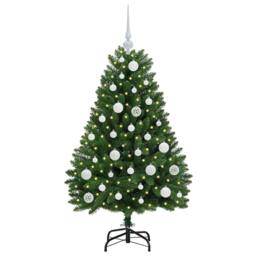 Berkfield Home Artificial Christmas Tree with Stand Green 120 cm PVC & Metal - thumbnail 3