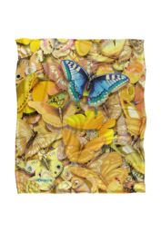 JQ Licensing Royce Mcclure Be Unique Butterflies Silky Touch Super Soft Throw Blanket 152 X 127 cm in White - thumbnail 1