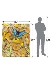 JQ Licensing Royce Mcclure Be Unique Butterflies Silky Touch Super Soft Throw Blanket 152 X 127 cm in White - thumbnail 5