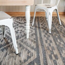 Kukoon Grey Tribal Aztec Outdoor Area Rug Garden Patio Summer Barbeque Mat - Size: 120 cm x 170 cm - thumbnail 6