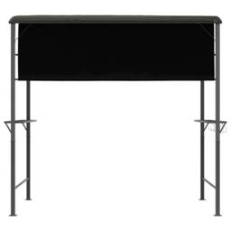 Berkfield Home Gazebo with Roof 220x110x200 cm Anthracite in Black - Size: 220 x 110 x 200 cm - thumbnail 5