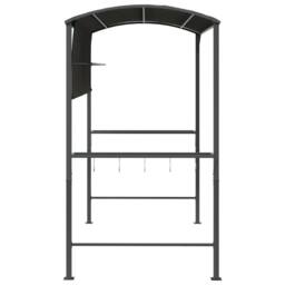 Berkfield Home Gazebo with Roof 220x110x200 cm Anthracite in Black - Size: 220 x 110 x 200 cm - thumbnail 4