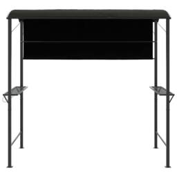 Berkfield Home Gazebo with Roof 220x110x200 cm Anthracite in Black - Size: 220 x 110 x 200 cm - thumbnail 3