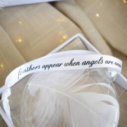 Amaya Rose Ltd Personalised In Memory of Feather Round Christmas Bauble Gift Boxed in Clear - thumbnail 6