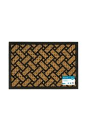 JVL Alba Woven Tuffscrape Doormat 40x60cm Parquet in Natural - Size: 40 cm x 60 cm - thumbnail 6