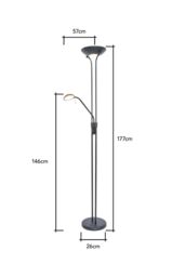 BHS Lighting Mother & Child LED Floor Lamp in Black - thumbnail 6