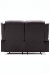 More4Homes Caesar 2 Seater Manual High Back Bonded Leather Recliner Sofa in Brown - thumbnail 5