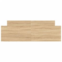 Berkfield Home Bed Frame with Headboard & Footboard Sonoma Oak 140x200 cm in Brown - thumbnail 4