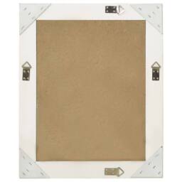 Berkfield Home Wall Mirror Baroque Style 50x60 cm White - thumbnail 1