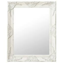 Berkfield Home Wall Mirror Baroque Style 50x60 cm White - thumbnail 2