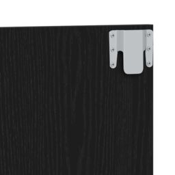 Berkfield Home Bed Headboard Black Oak 120x1, 5x80 cm Engineered Wood - thumbnail 7