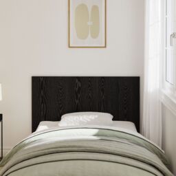 Berkfield Home Bed Headboard Black Oak 120x1, 5x80 cm Engineered Wood - thumbnail 3