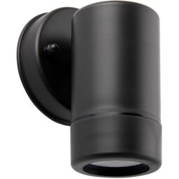 Loops Outdoor IP44 Spot Downlight - Dimmable 7W GU10 LED - Black Wall & Clear Pc - thumbnail 1